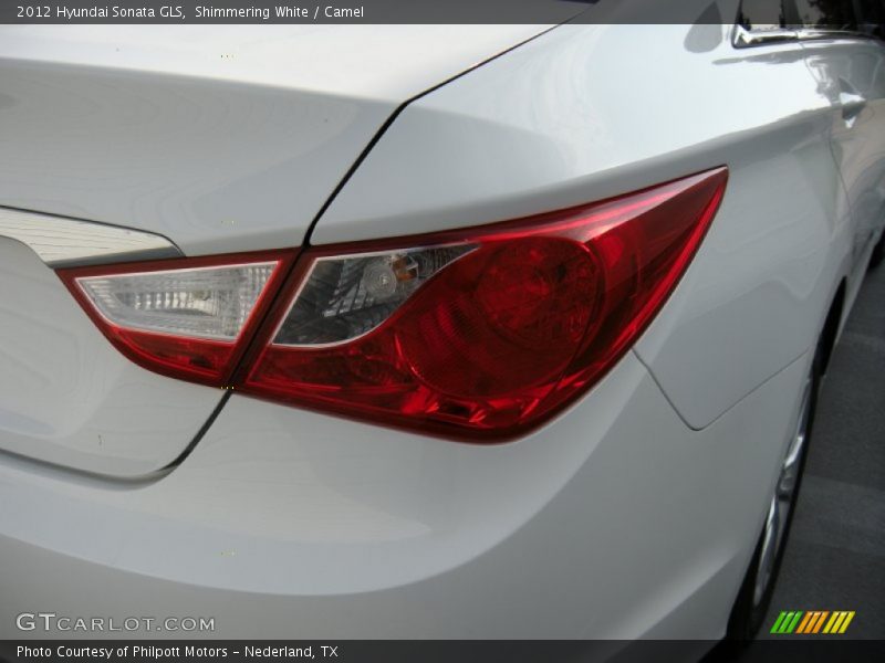 Shimmering White / Camel 2012 Hyundai Sonata GLS