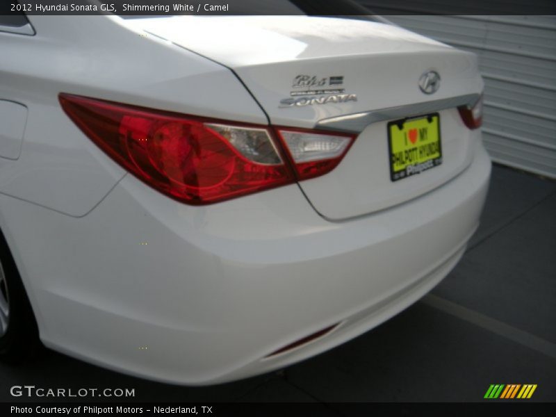 Shimmering White / Camel 2012 Hyundai Sonata GLS