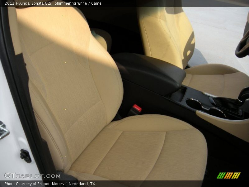 Shimmering White / Camel 2012 Hyundai Sonata GLS