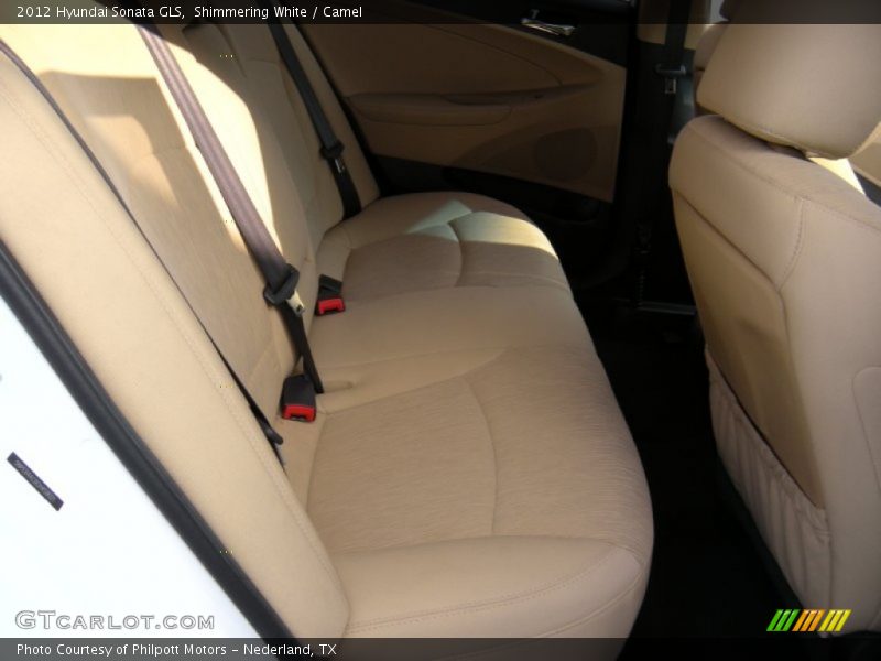 Shimmering White / Camel 2012 Hyundai Sonata GLS