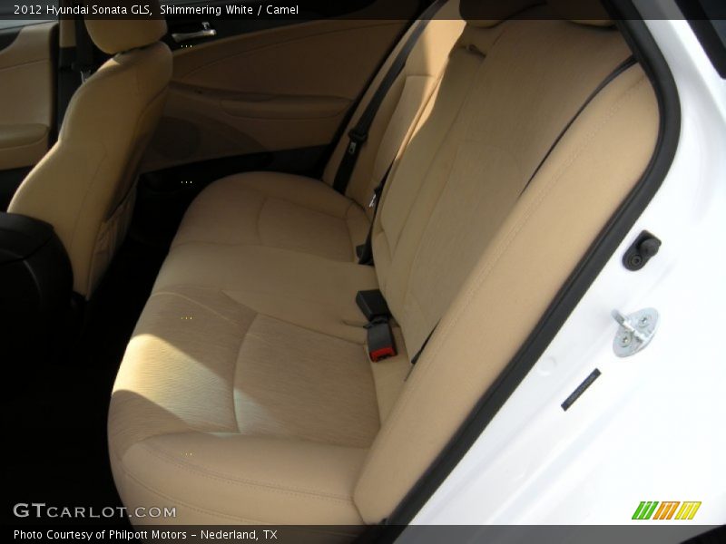 Shimmering White / Camel 2012 Hyundai Sonata GLS