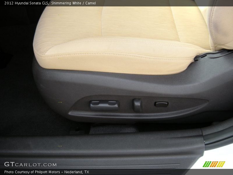 Shimmering White / Camel 2012 Hyundai Sonata GLS