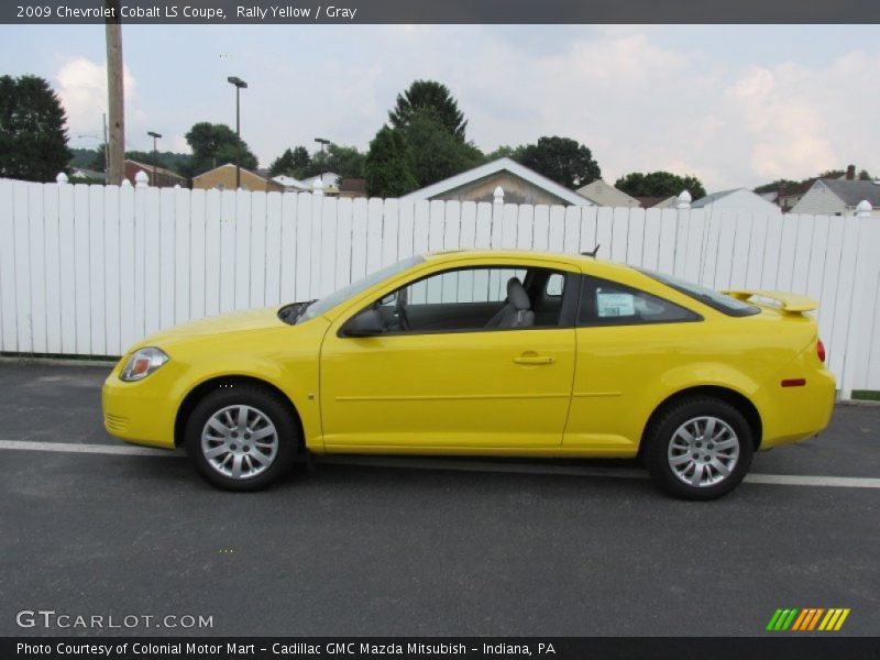 Rally Yellow / Gray 2009 Chevrolet Cobalt LS Coupe