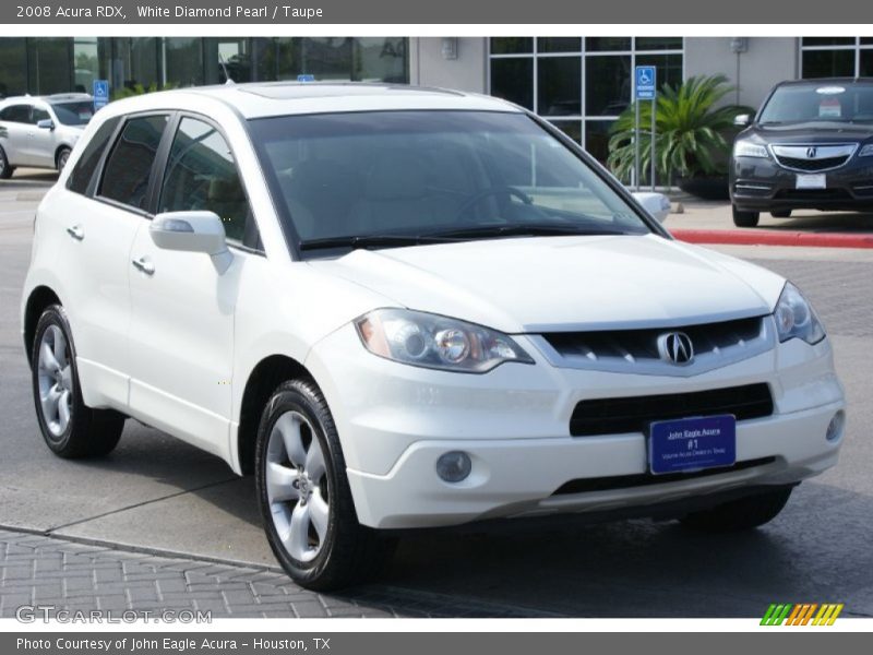 White Diamond Pearl / Taupe 2008 Acura RDX