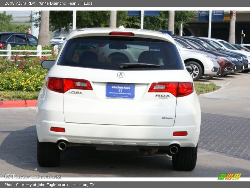 White Diamond Pearl / Taupe 2008 Acura RDX