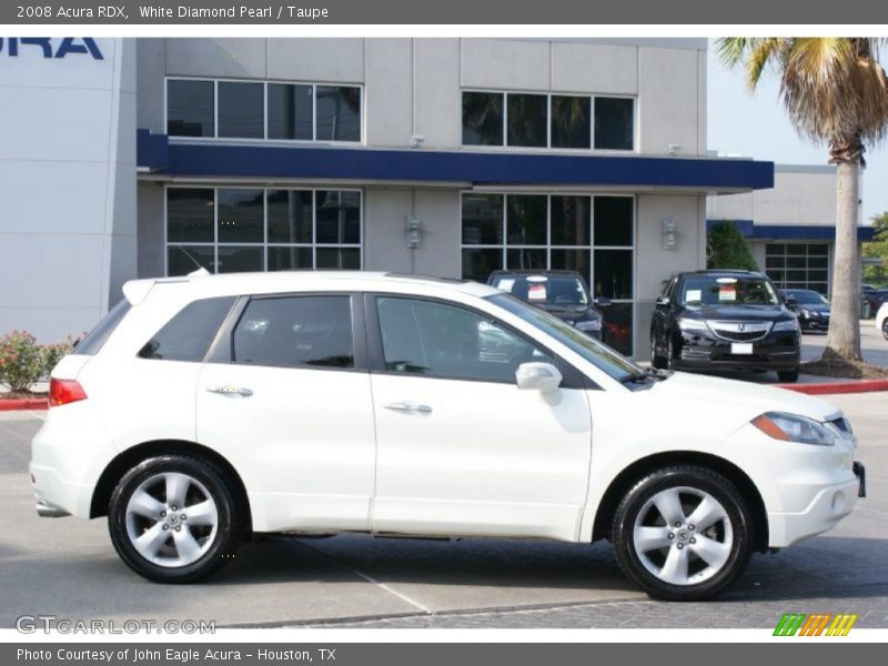 White Diamond Pearl / Taupe 2008 Acura RDX