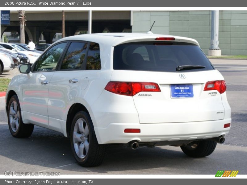 White Diamond Pearl / Taupe 2008 Acura RDX