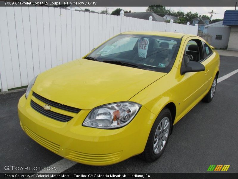 Rally Yellow / Gray 2009 Chevrolet Cobalt LS Coupe