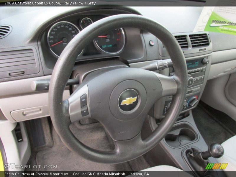 Rally Yellow / Gray 2009 Chevrolet Cobalt LS Coupe