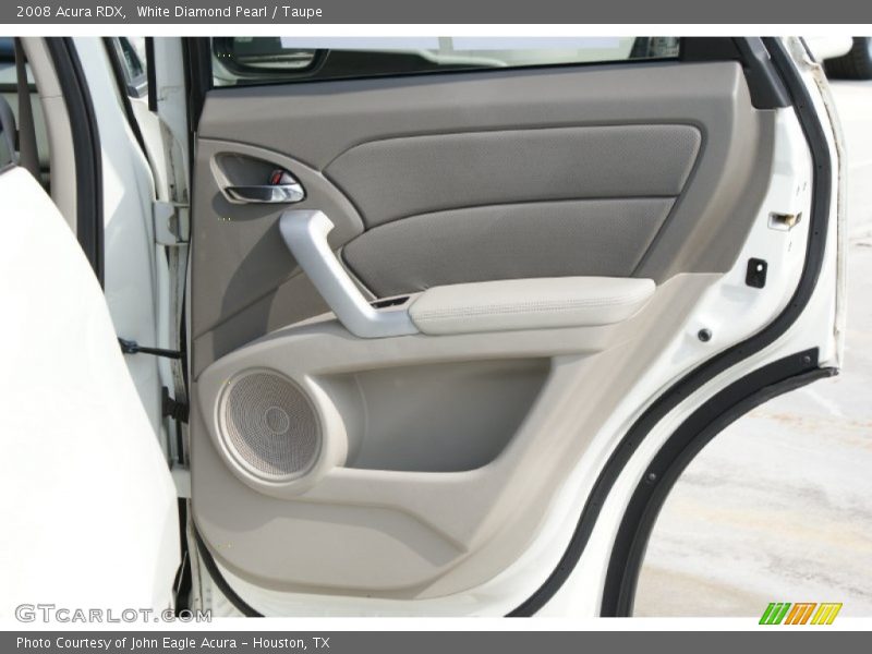 White Diamond Pearl / Taupe 2008 Acura RDX