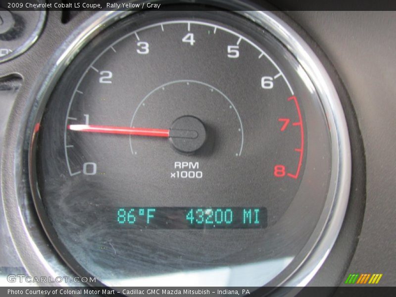 Rally Yellow / Gray 2009 Chevrolet Cobalt LS Coupe