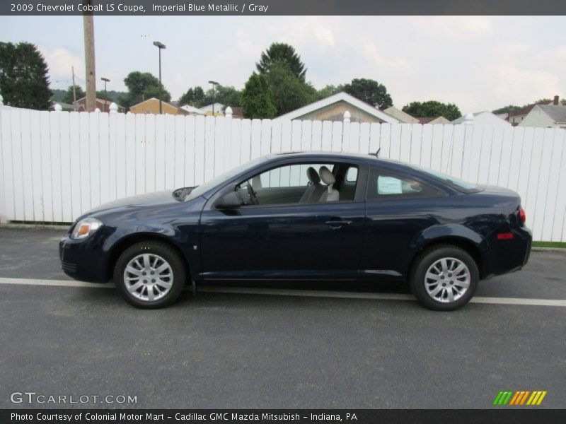 Imperial Blue Metallic / Gray 2009 Chevrolet Cobalt LS Coupe