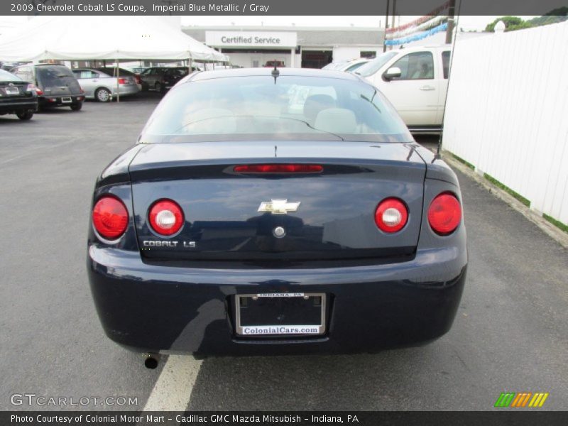 Imperial Blue Metallic / Gray 2009 Chevrolet Cobalt LS Coupe