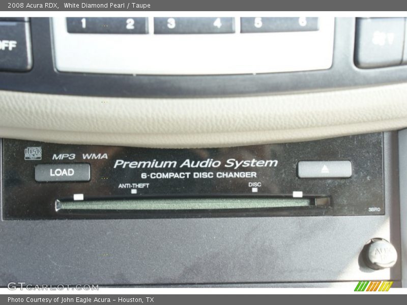 White Diamond Pearl / Taupe 2008 Acura RDX
