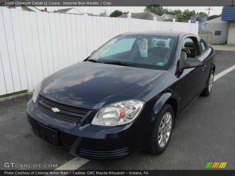 Imperial Blue Metallic / Gray 2009 Chevrolet Cobalt LS Coupe