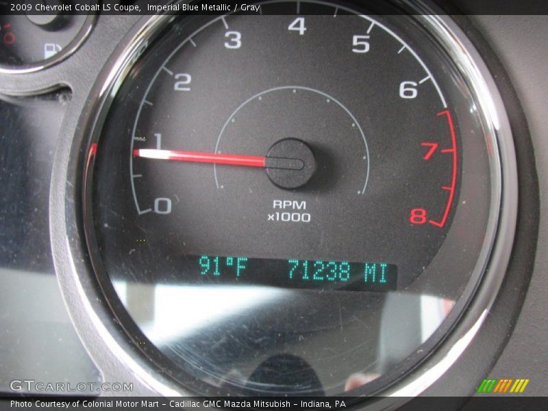 Imperial Blue Metallic / Gray 2009 Chevrolet Cobalt LS Coupe
