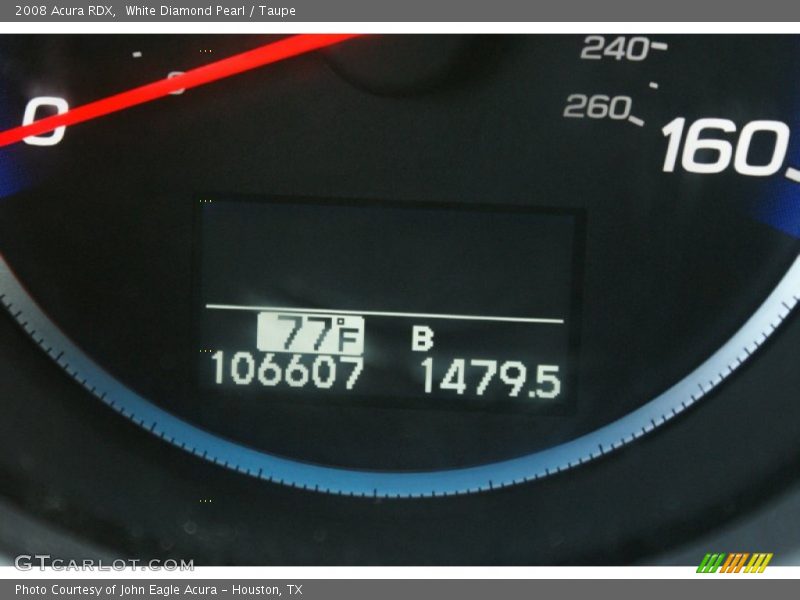 White Diamond Pearl / Taupe 2008 Acura RDX