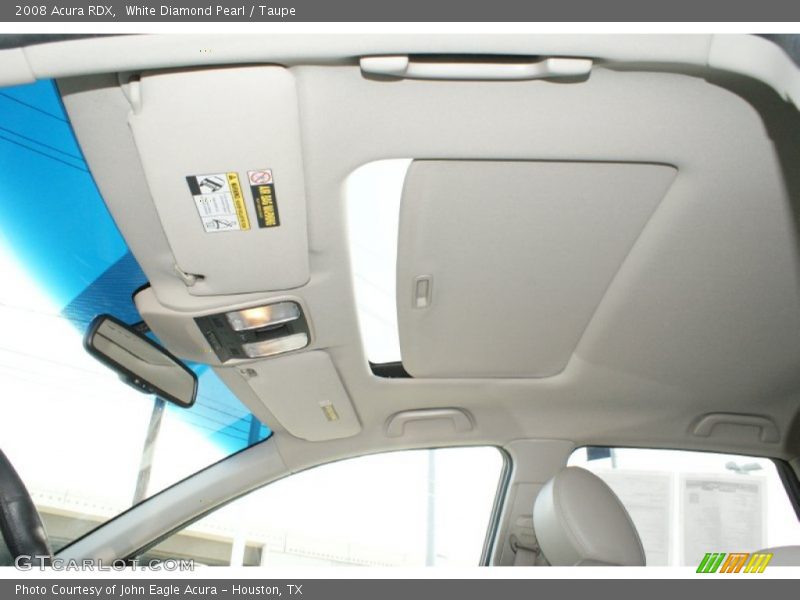 White Diamond Pearl / Taupe 2008 Acura RDX