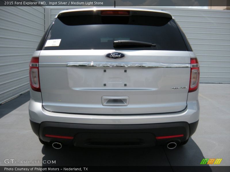 Ingot Silver / Medium Light Stone 2015 Ford Explorer FWD