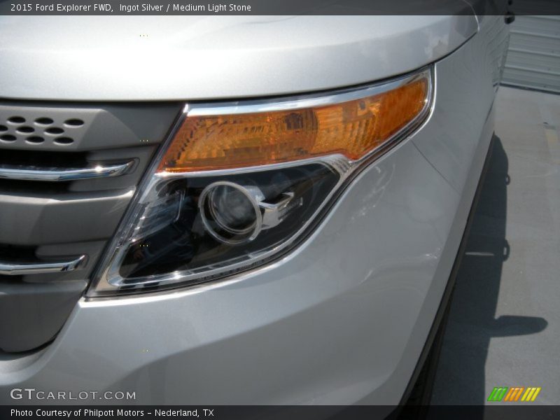 Ingot Silver / Medium Light Stone 2015 Ford Explorer FWD