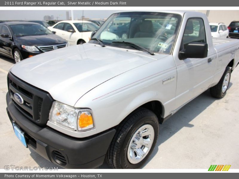 Silver Metallic / Medium Dark Flint 2011 Ford Ranger XL Regular Cab