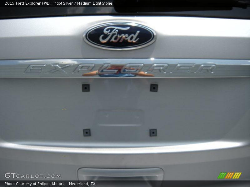 Ingot Silver / Medium Light Stone 2015 Ford Explorer FWD