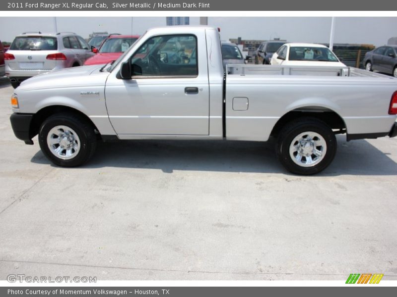 Silver Metallic / Medium Dark Flint 2011 Ford Ranger XL Regular Cab