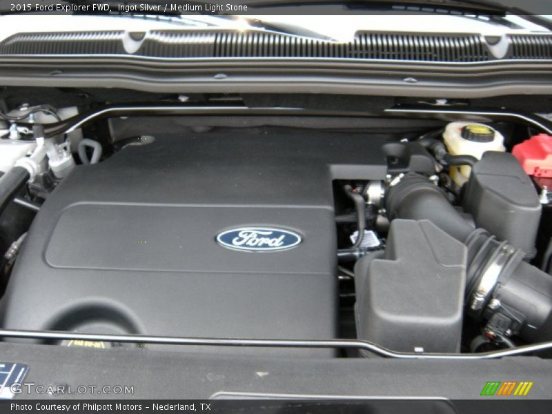 Ingot Silver / Medium Light Stone 2015 Ford Explorer FWD