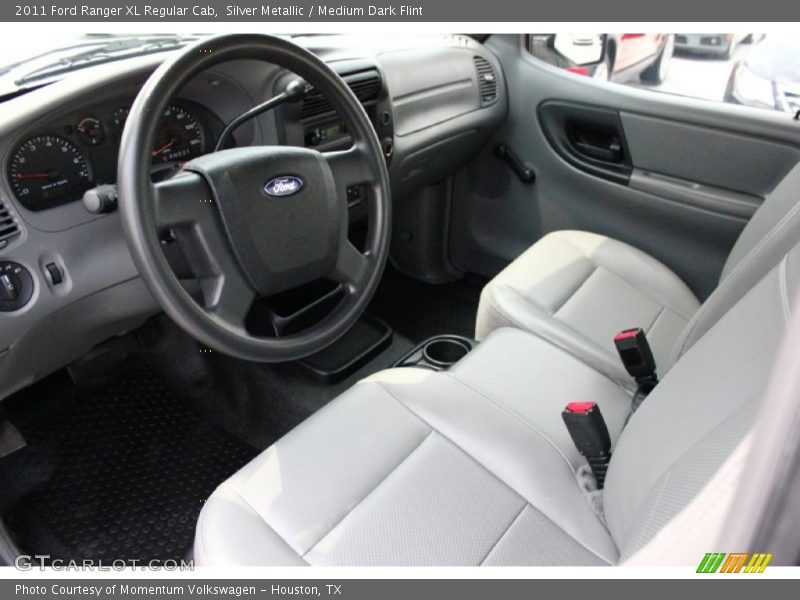 Silver Metallic / Medium Dark Flint 2011 Ford Ranger XL Regular Cab