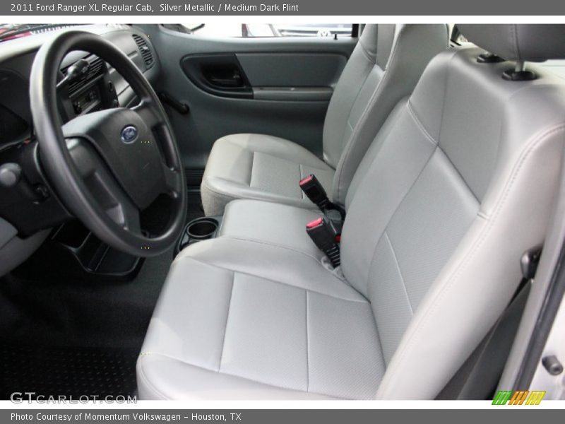 Silver Metallic / Medium Dark Flint 2011 Ford Ranger XL Regular Cab
