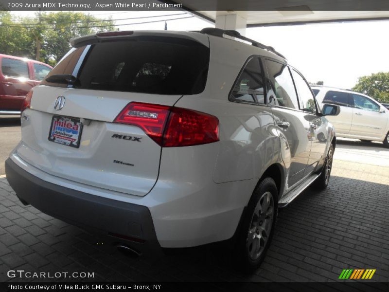 Aspen White Pearl / Parchment 2009 Acura MDX Technology