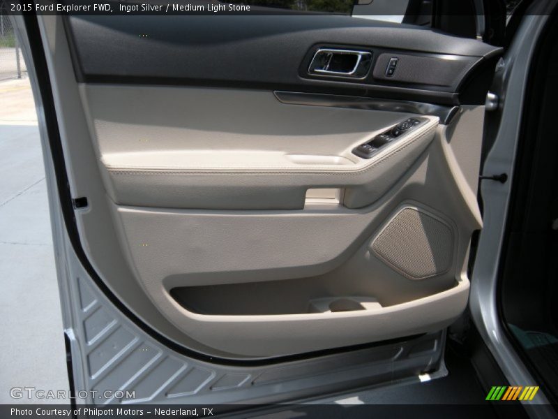 Ingot Silver / Medium Light Stone 2015 Ford Explorer FWD