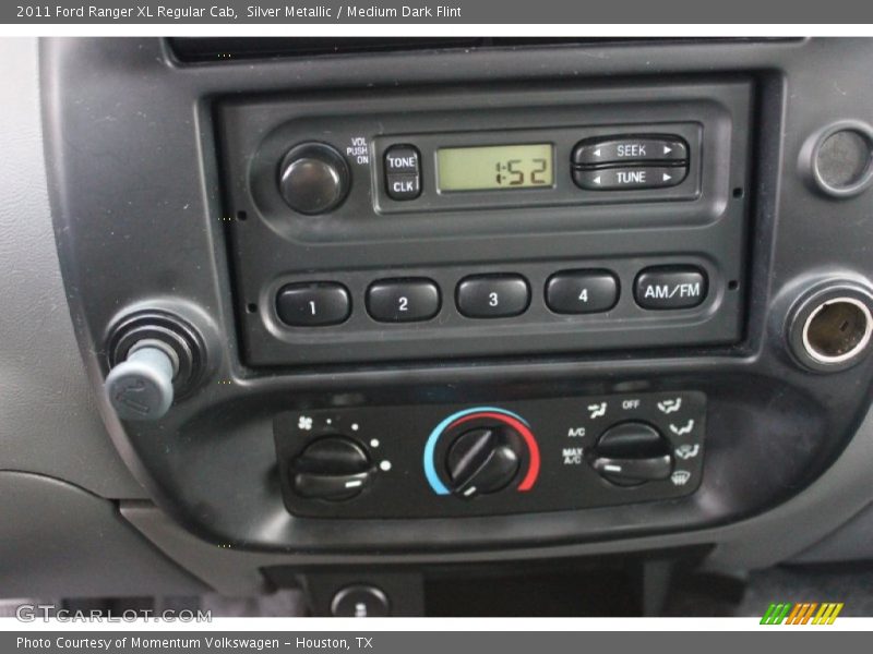 Silver Metallic / Medium Dark Flint 2011 Ford Ranger XL Regular Cab