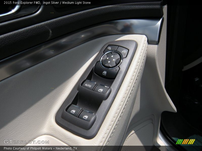 Ingot Silver / Medium Light Stone 2015 Ford Explorer FWD
