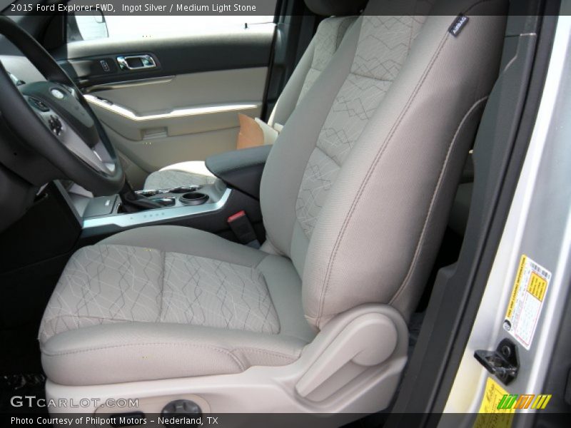 Ingot Silver / Medium Light Stone 2015 Ford Explorer FWD