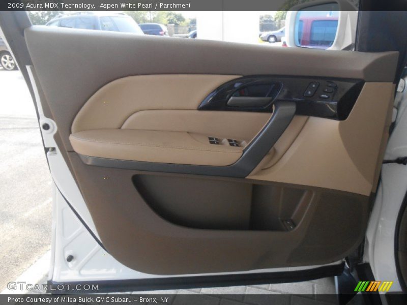 Aspen White Pearl / Parchment 2009 Acura MDX Technology