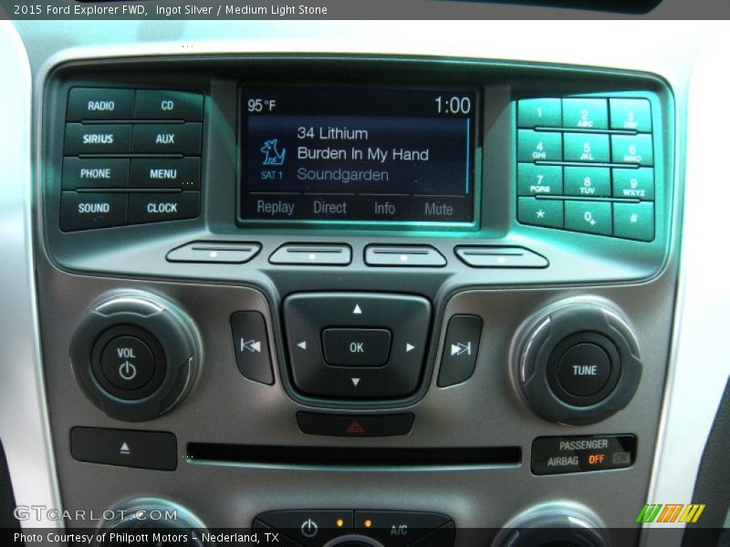 Ingot Silver / Medium Light Stone 2015 Ford Explorer FWD