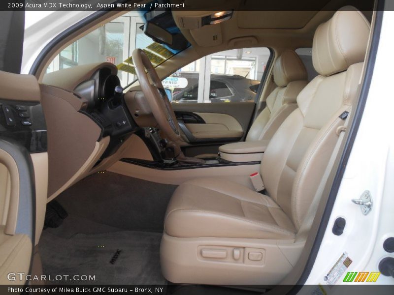 Aspen White Pearl / Parchment 2009 Acura MDX Technology