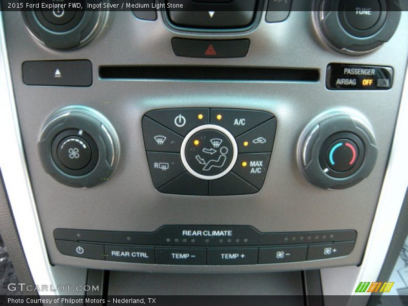 Ingot Silver / Medium Light Stone 2015 Ford Explorer FWD