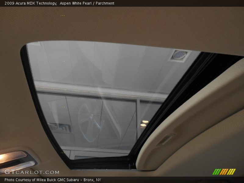 Aspen White Pearl / Parchment 2009 Acura MDX Technology