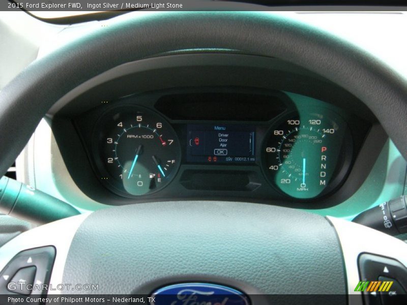 Ingot Silver / Medium Light Stone 2015 Ford Explorer FWD