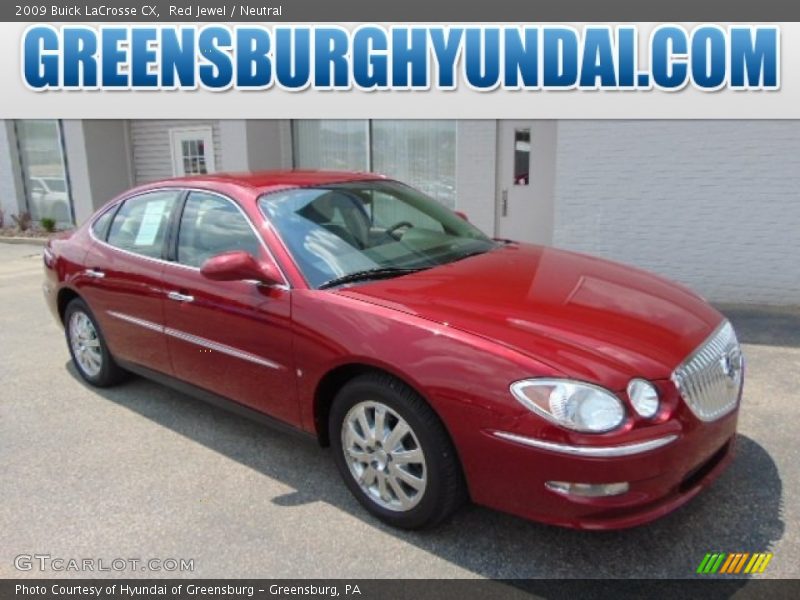 Red Jewel / Neutral 2009 Buick LaCrosse CX