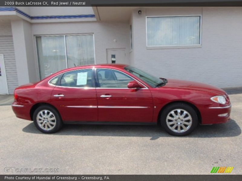 Red Jewel / Neutral 2009 Buick LaCrosse CX
