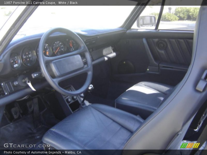 Black Interior - 1987 911 Carrera Coupe 