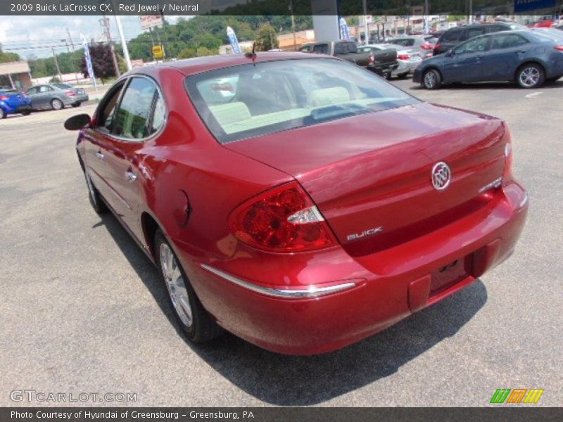 Red Jewel / Neutral 2009 Buick LaCrosse CX