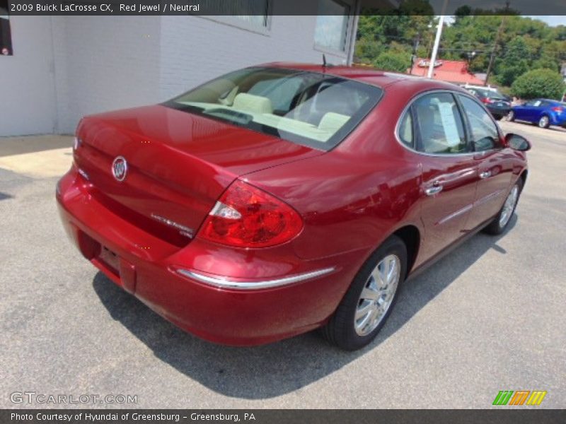 Red Jewel / Neutral 2009 Buick LaCrosse CX