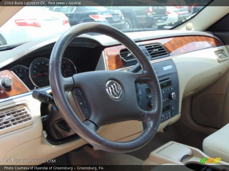 Red Jewel / Neutral 2009 Buick LaCrosse CX