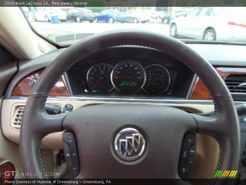 Red Jewel / Neutral 2009 Buick LaCrosse CX