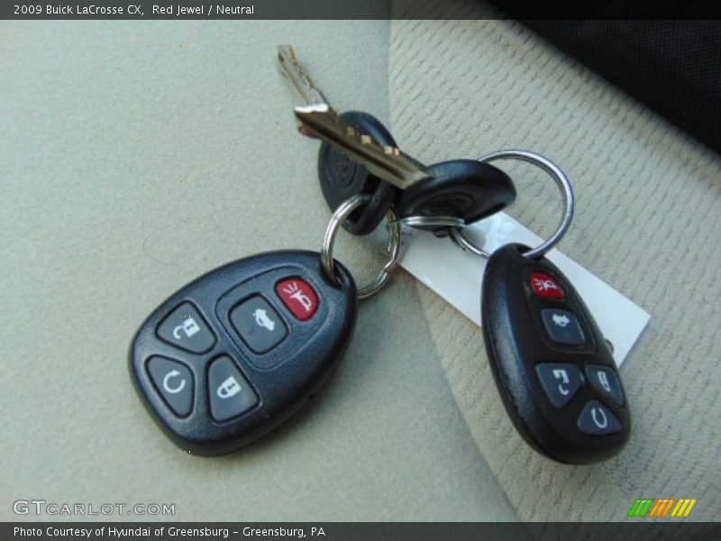 Red Jewel / Neutral 2009 Buick LaCrosse CX