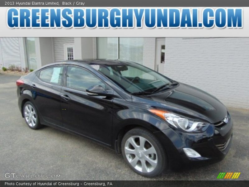 Black / Gray 2013 Hyundai Elantra Limited